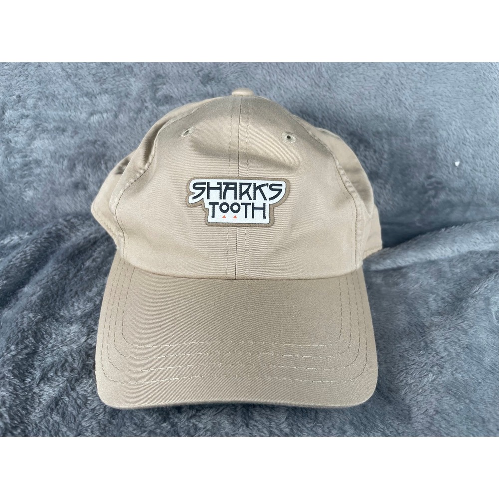 American Needle Shark's Tooth Golf Florida Hat Tan Khaki Adjustable Strapback